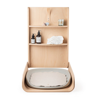 Sebra Wall-Mounted Changing Table in Wood, Wooden Edition
