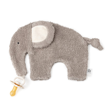 Sebra Cuddle Cloth and Pacifier Holder - Gray Elephant