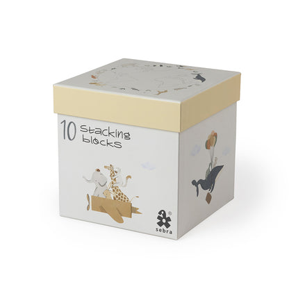 Sebra Stacking Boxes, Set of 10.