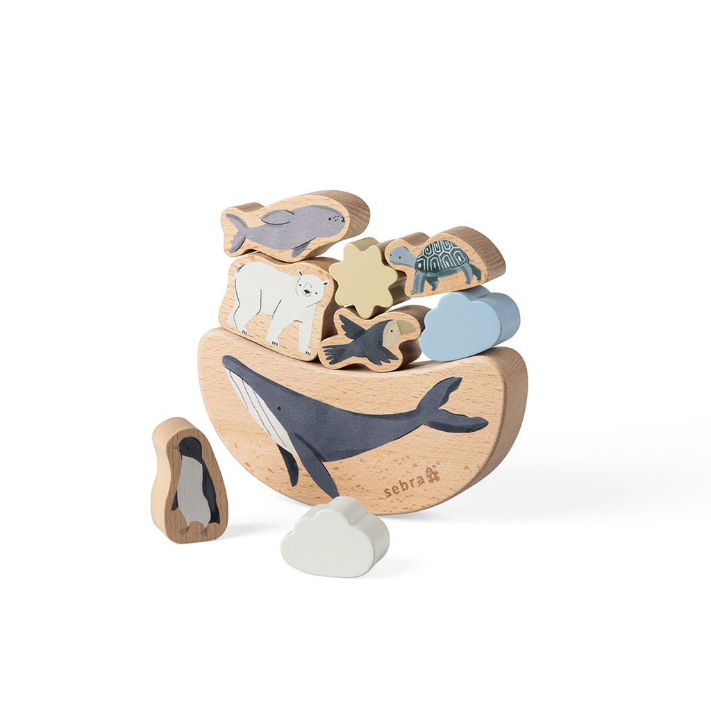 Sebra Balance Game, Animal Blocks in Wood, World of Sebra