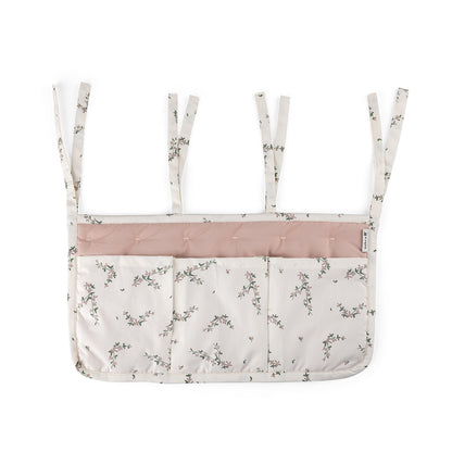 Sebra organizer m 3 lommer. GOTS - Powder blossom