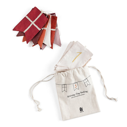 Sebra Flag Garland, Birthday Banner with Numbers 0-9