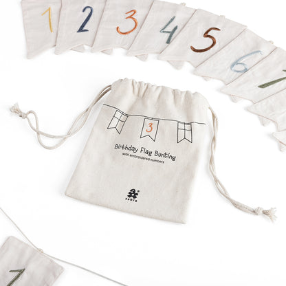 Sebra Flag Garland, Birthday Banner with Numbers 0-9