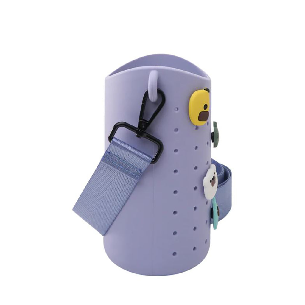 Asobu Sling Silicone Strap Bottle Bag, Purple
