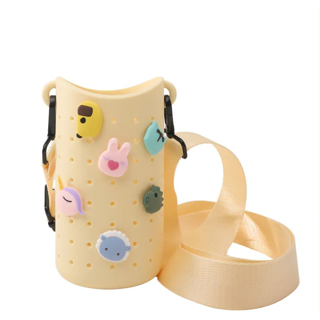 Asobu Sling Silicone Strap Bag for Water Bottle, Yellow