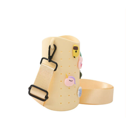 Asobu Sling Silicone Strap Bag for Water Bottle, Yellow