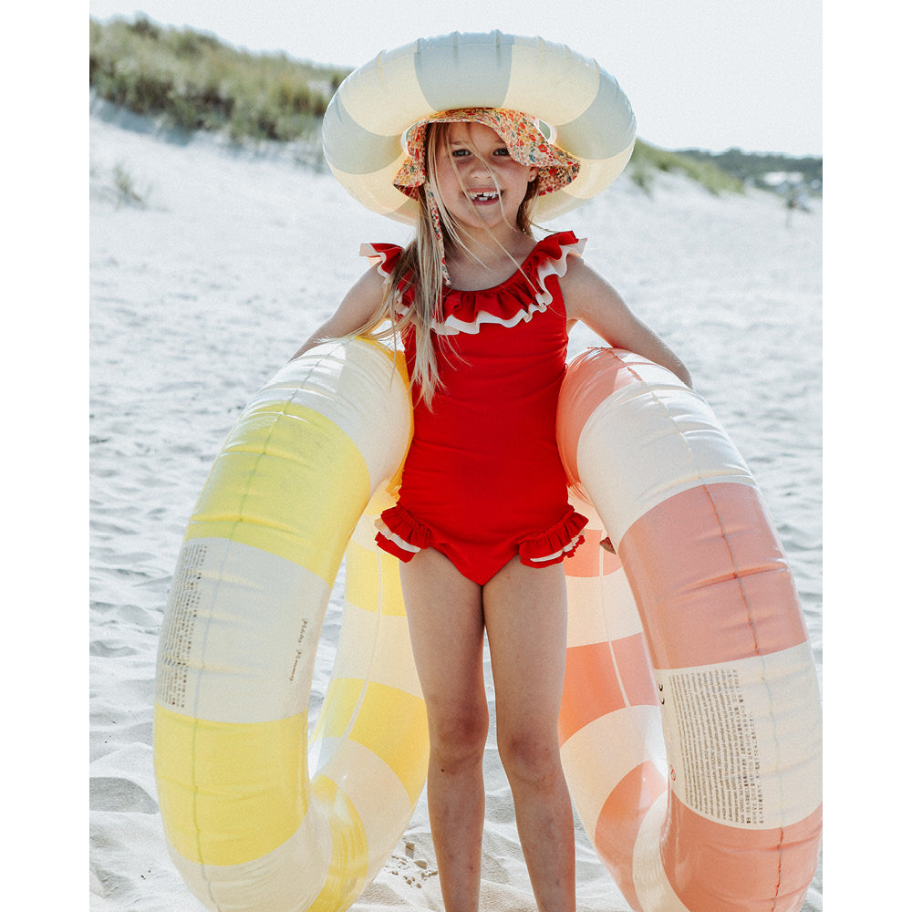 Konges Sløjd UV Swimsuit, Cerise Barbados cherry – Sizes 92–134 cm