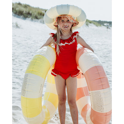 Konges Sløjd UV Swimsuit, Cerise Barbados cherry – Sizes 92–134 cm