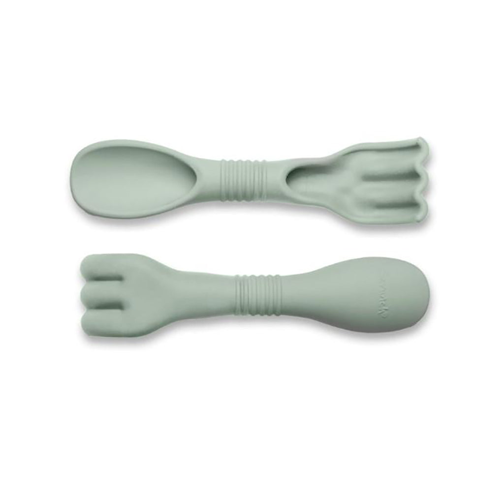 Scrunch Sand Toy, Shovel/Rake Combo - Double-Digger - Dusty Green