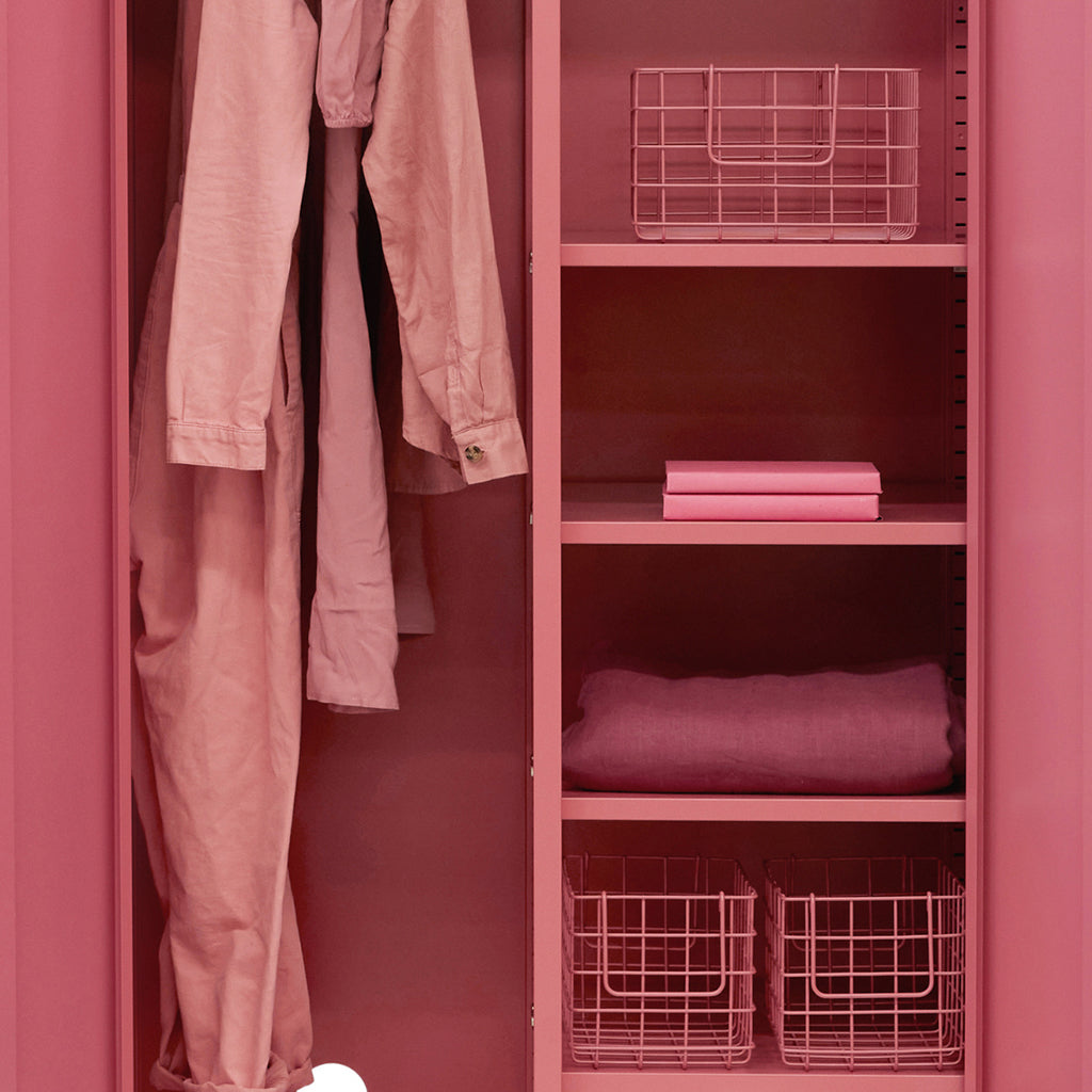 Mustard Made Baskets, Set of 3 Wire Baskets - Berry