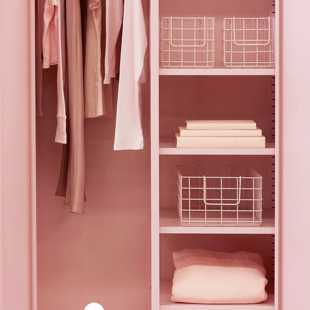 Mustard Made Baskets, Set of 3 Wire Baskets – Blush