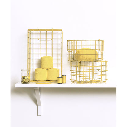 Mustard Made Baskets, Set of 3 Wire Baskets - Butter