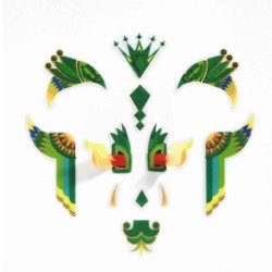 Djeco Face Stickers, Dragon