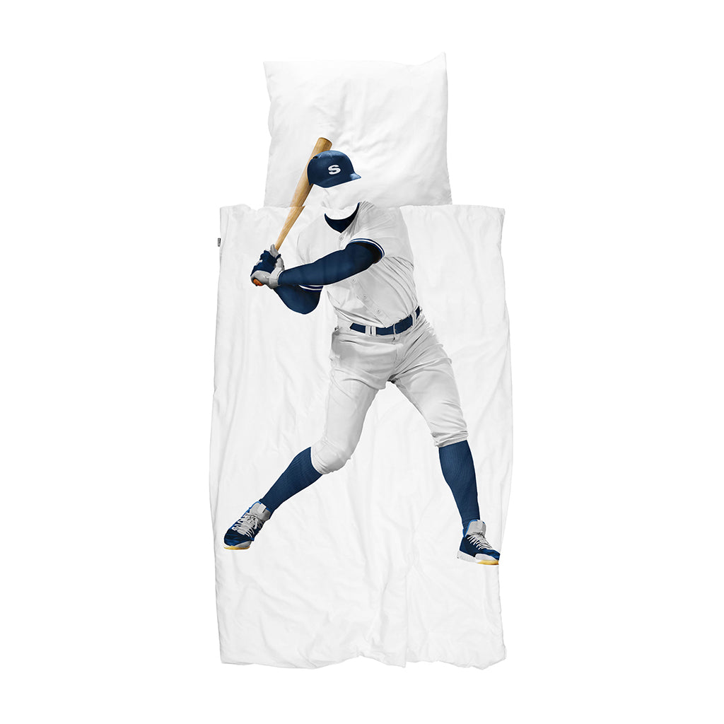Snurk Adult Bedding, Organic - Baseball Player