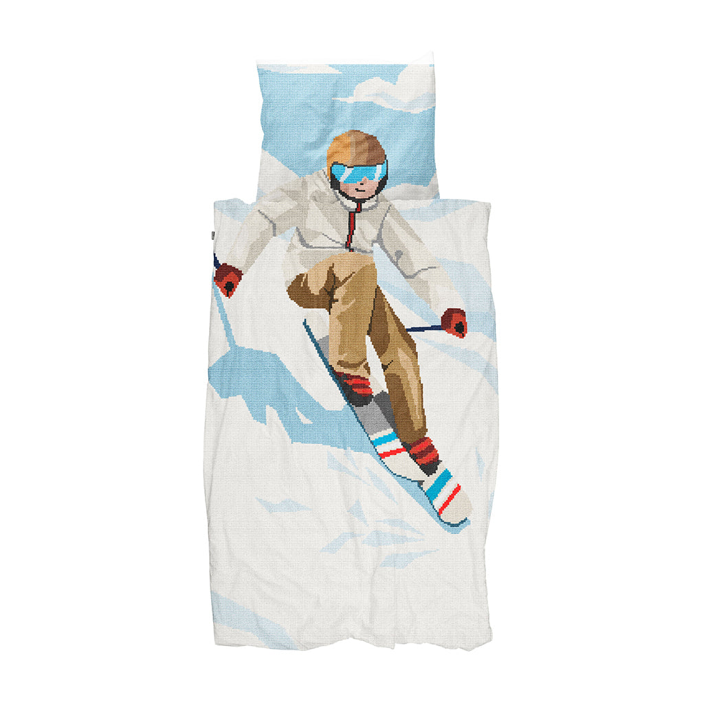Snurk Organic Adult Bedding - Ski Boy