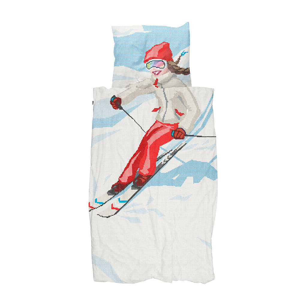 Snurk Adult Bedding, Organic - Ski Girl