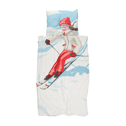 Snurk Adult Bedding, Organic - Ski Girl