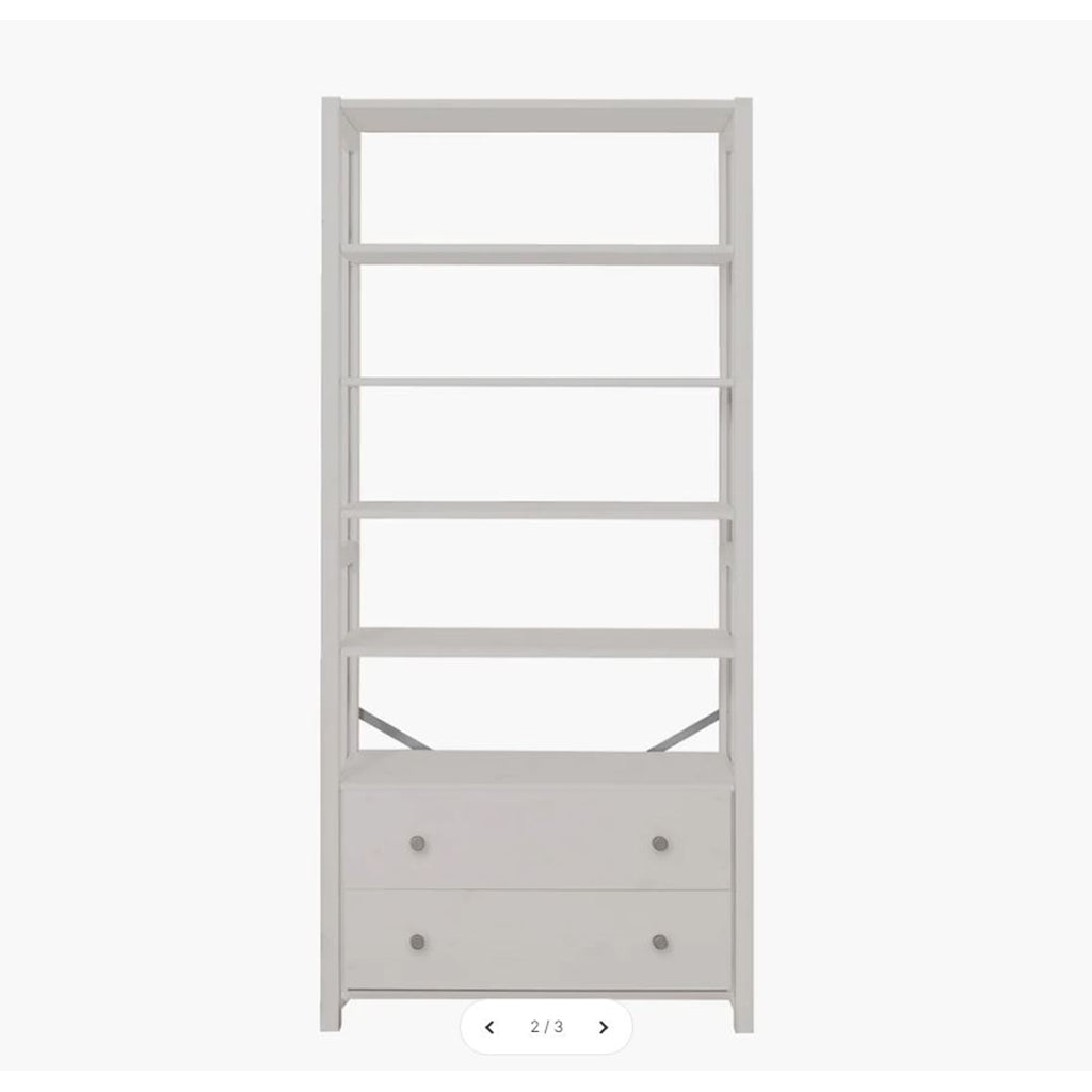 By Aulum Vangså Shelf Unit with Storage, H: 179 x W: 83 cm - Mushroom