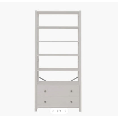 By Aulum Vangså Shelf Unit with Storage, H: 179 x W: 83 cm - Mushroom