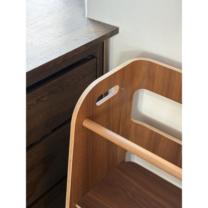 Curve-Lab Learning Tower, Birch with Walnut Surface