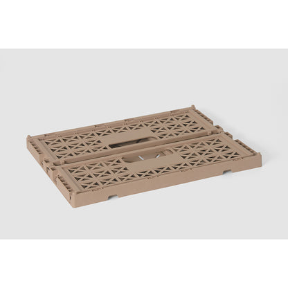 Gergerland Folding Crate, Size 2 - Warm Taupe
