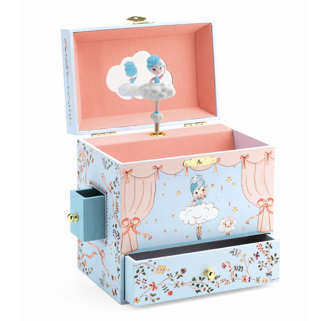Djeco smykkeskrin m. musik, Ballerina på scenen