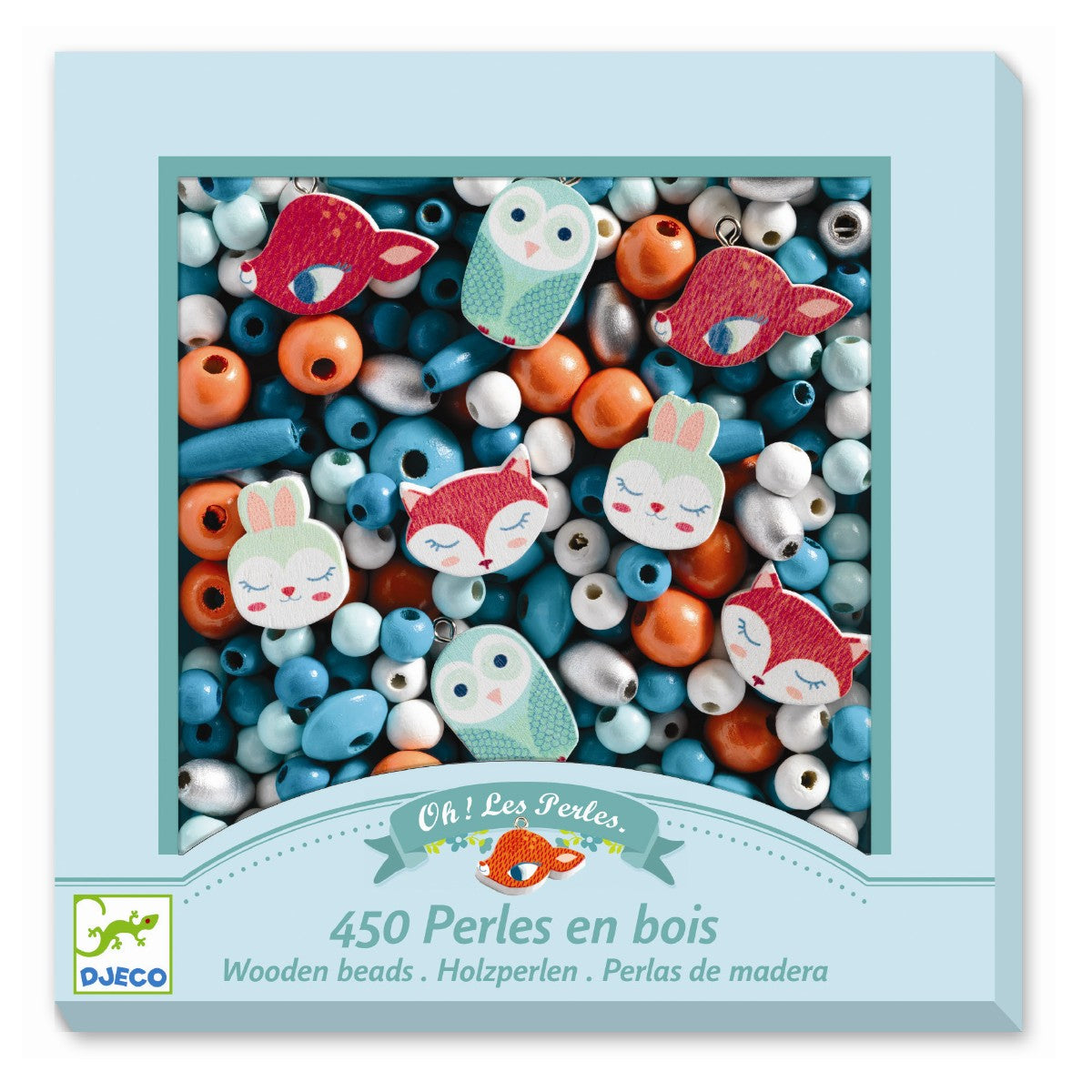 Djeco træperler, Skoven dyr