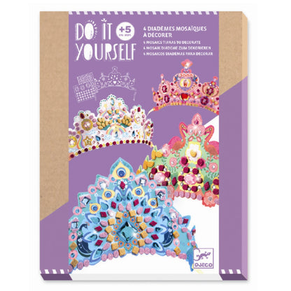 Djeco DIY, Billedramme Prinsesse diademer, Mosaik