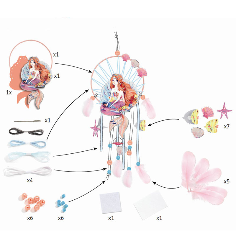 Djeco DIY Dreamcatcher - Mermaid