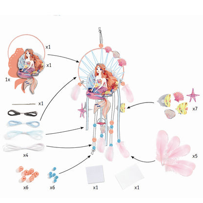 Djeco DIY Dreamcatcher - Mermaid