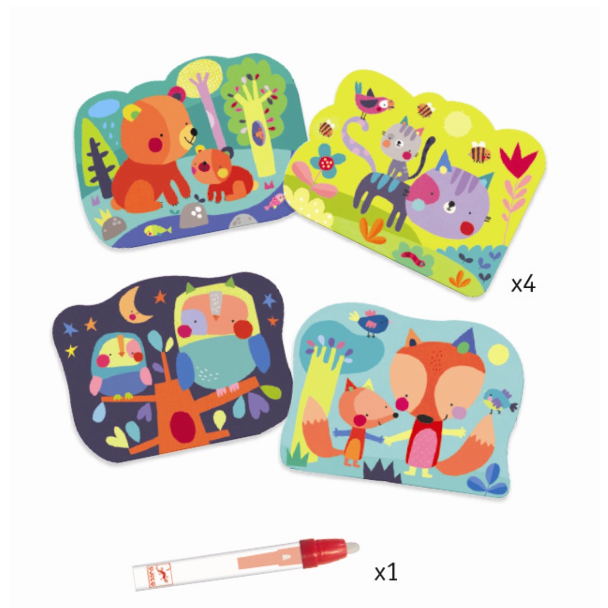 Djeco Paint with Water, Hidden in the Forest – From 18 Months