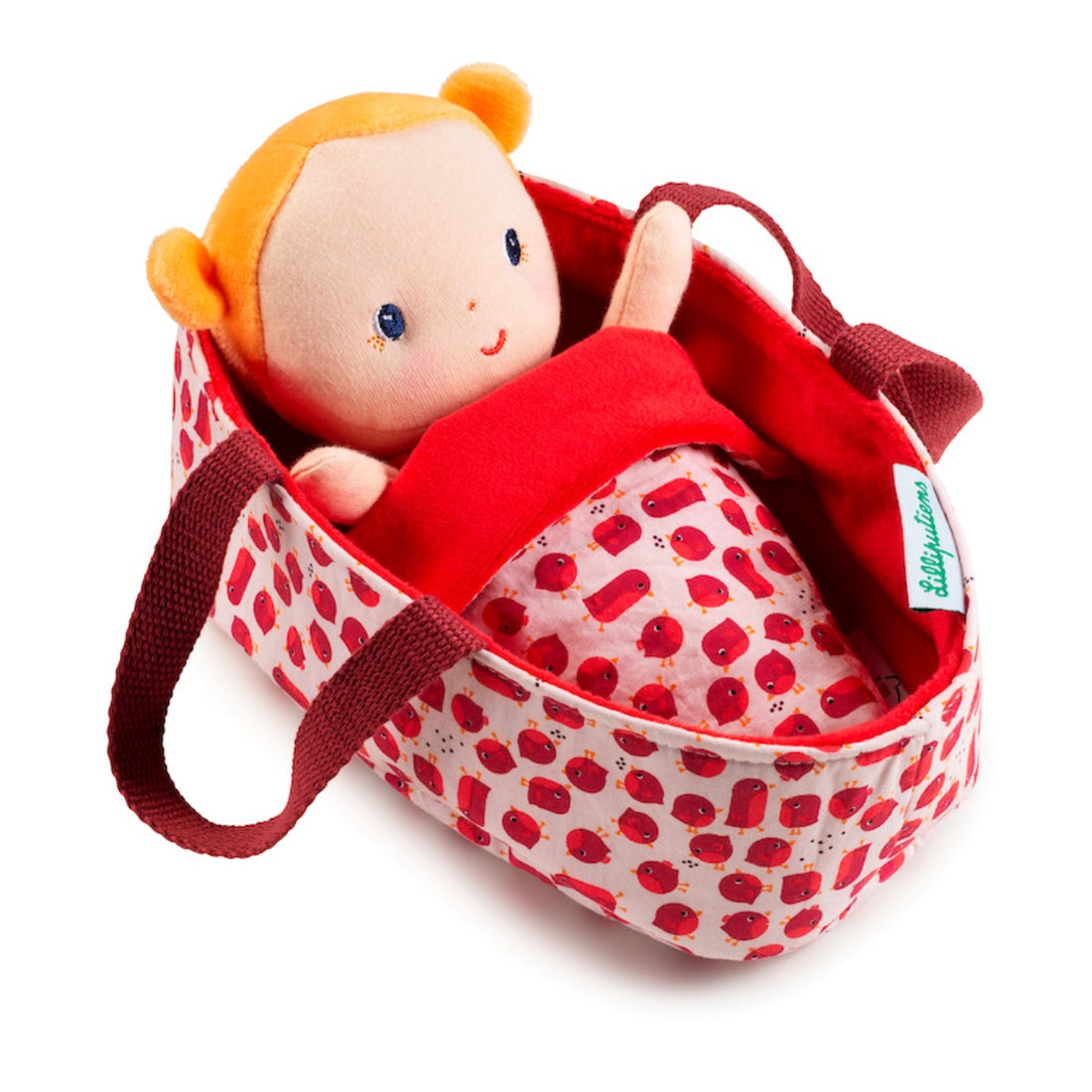 Lilliputiens blød babydukke i dukkelift, Agathe