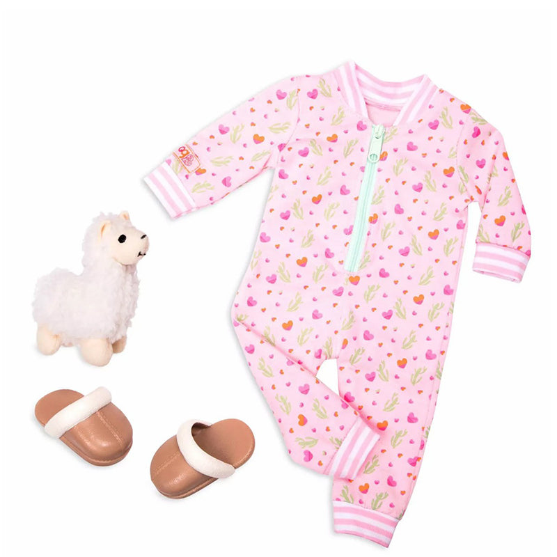 Our Generation dukketøj, Pyjamas m. lama