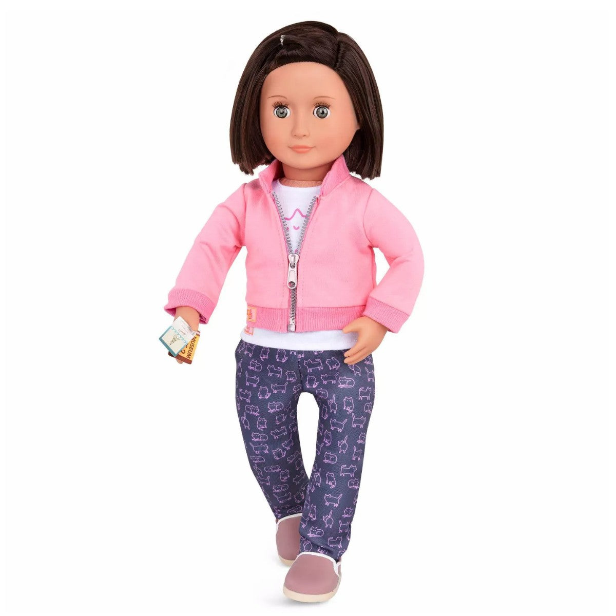 &quot;Our Generation Deluxe Doll Clothing, Jacket and Cat T-Shirt&quot;