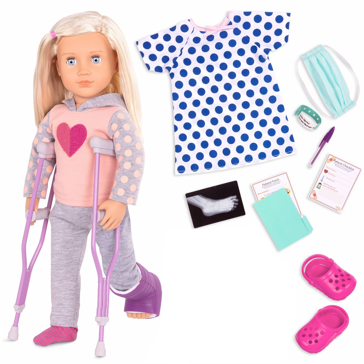 Our Generation dukke, Martha m. krykker - 46 cm