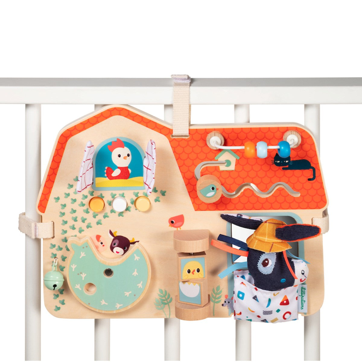 Lilliputiens Wooden Activity Panel, Farmyard