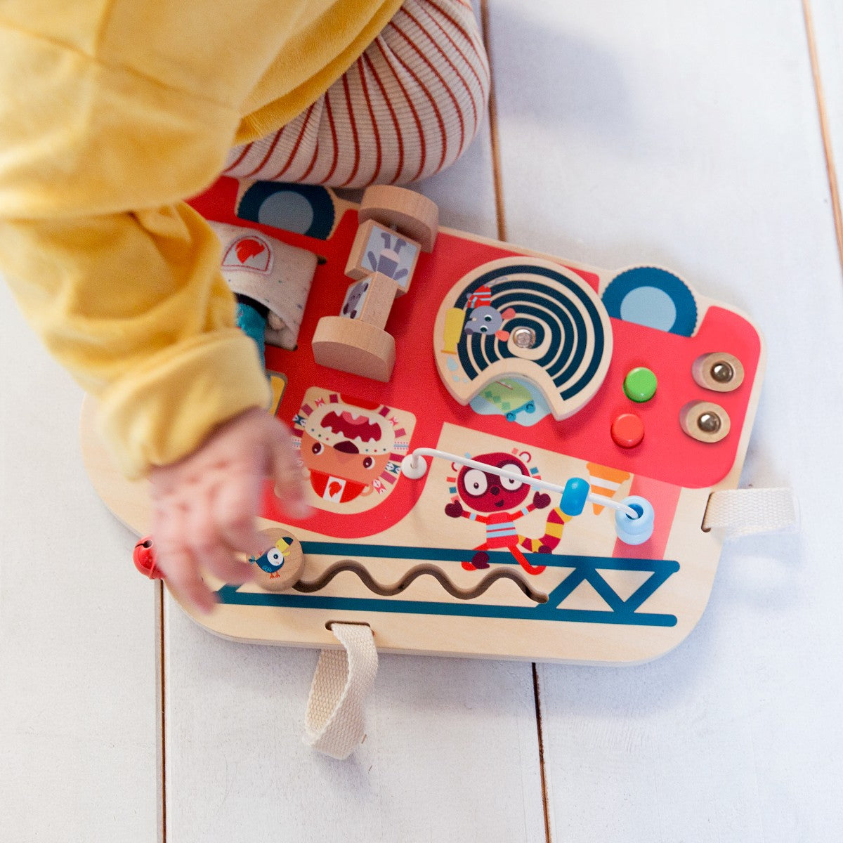 Lilliputiens Wooden Activity Panel, Fire Truck