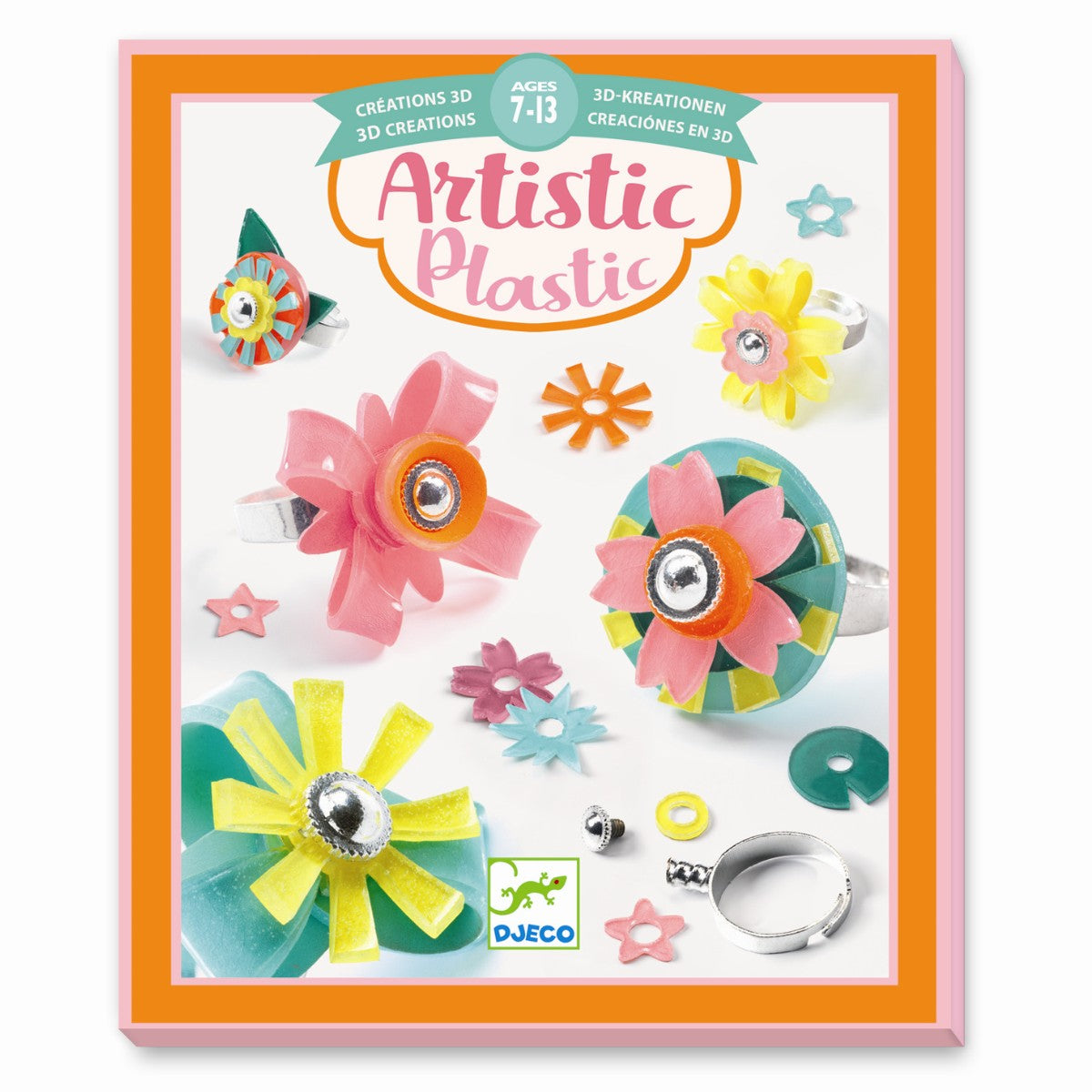 Djeco kreativ æske, Artistic plastic - Fingerring