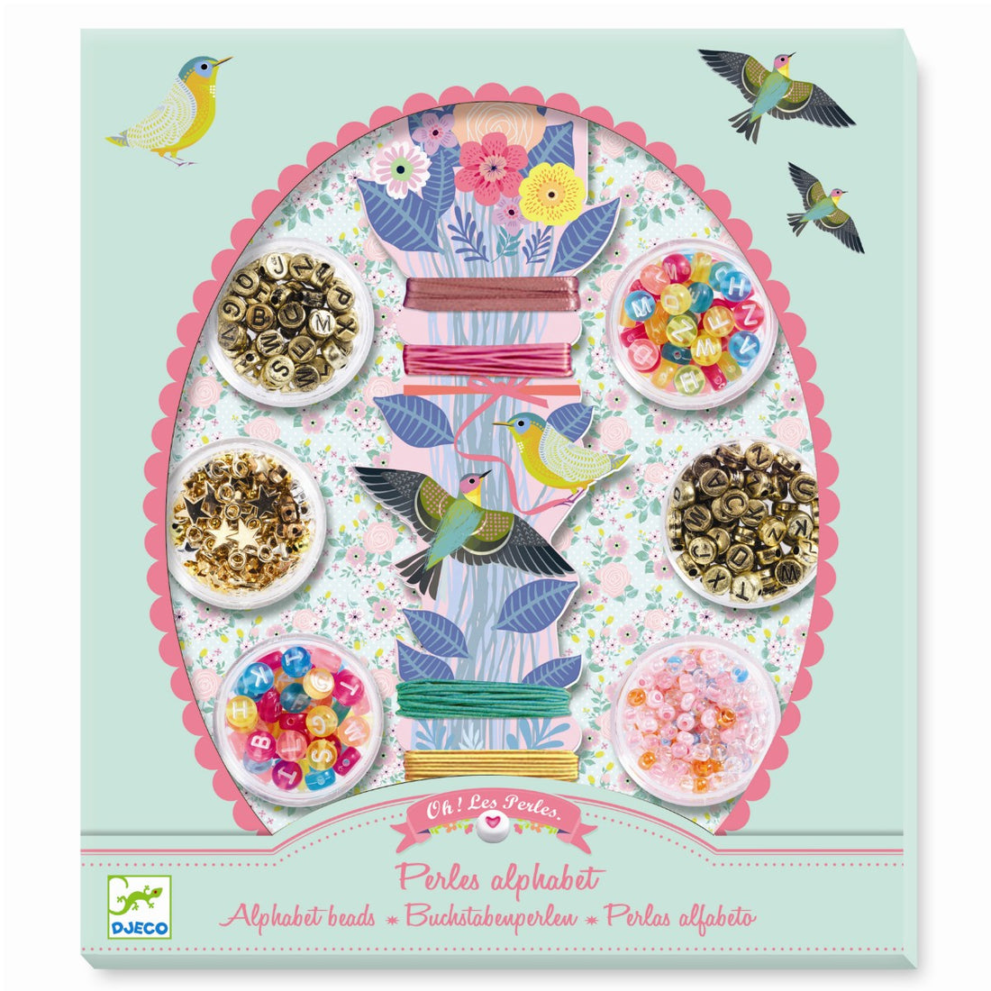 Djeco kreativ æske, Alfabet perler