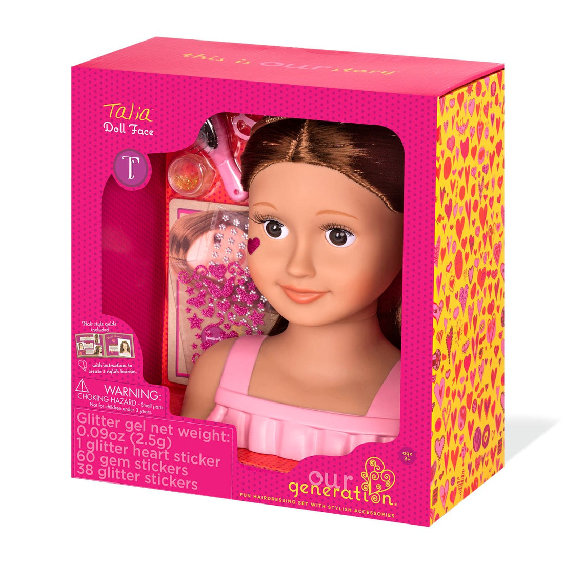 Our Generation Doll, Hairdresser Doll with Accessories - Brunette Talia