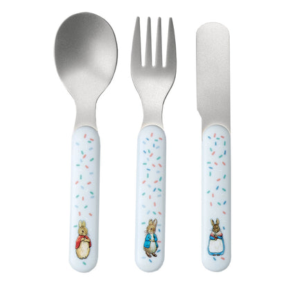 Petit Jour Paris, Peter Rabbit 3-Piece Cutlery Set.