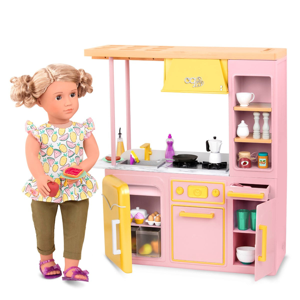 Our Generation dukketilbehør, Køkken m. udstyr