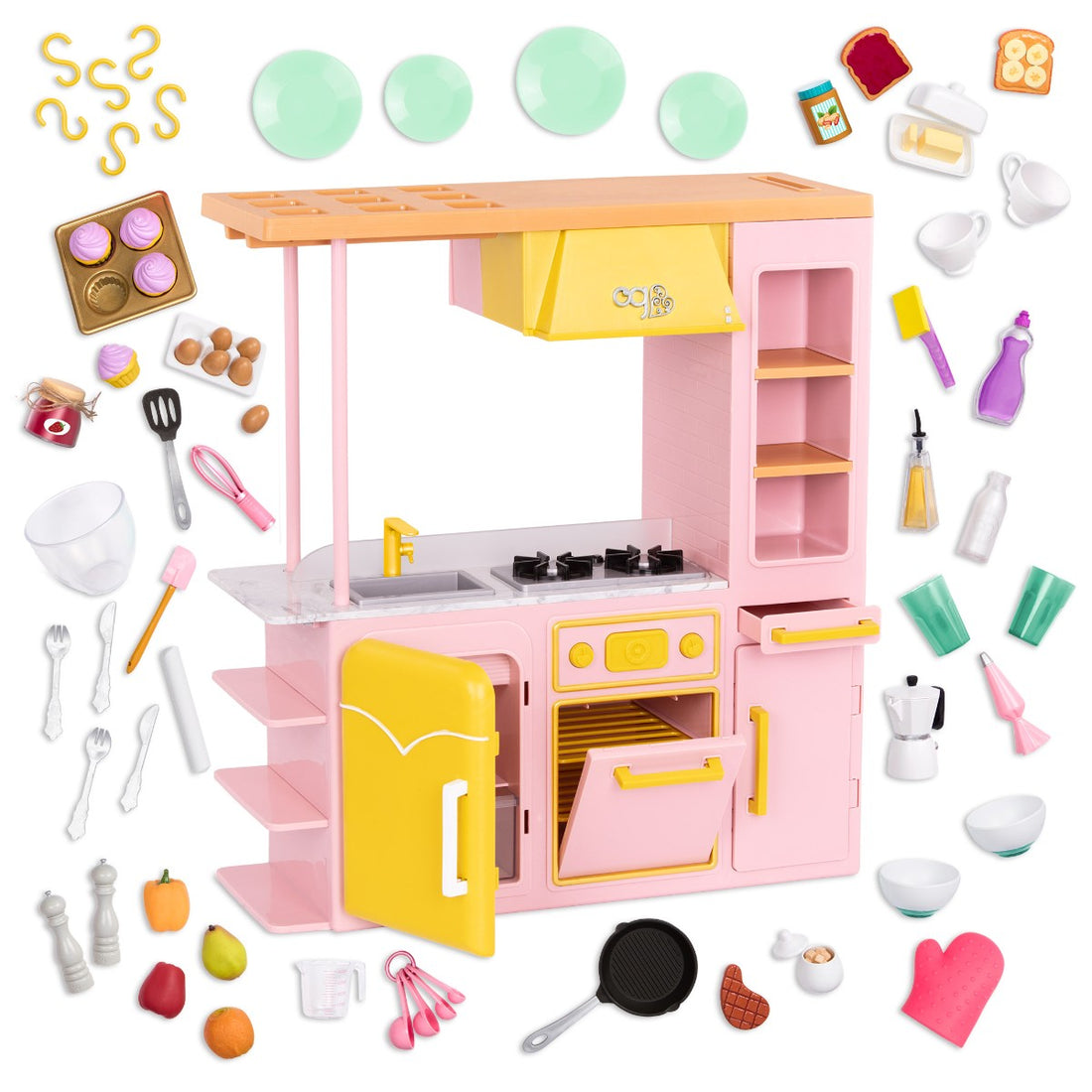 Our Generation Doll Accessories, Kitchen with Equipment