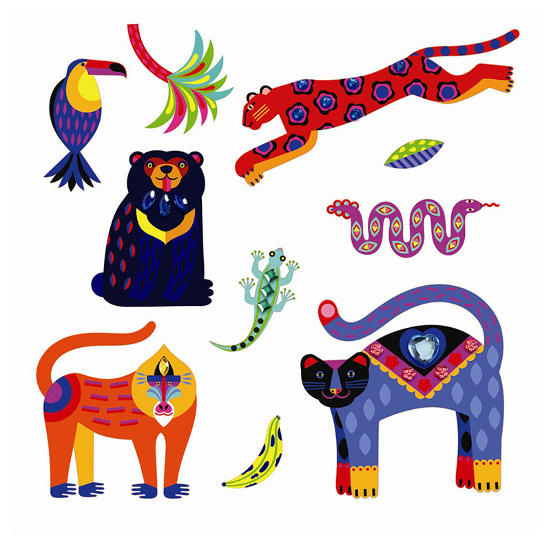 Djeco Stickers, Glitter – Exotic