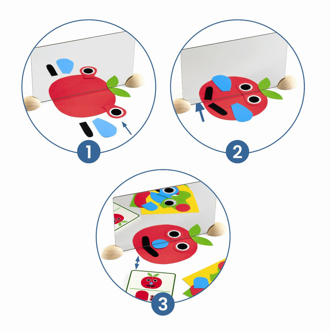 Djeco Construction Toy, ZE Mirror - Faces