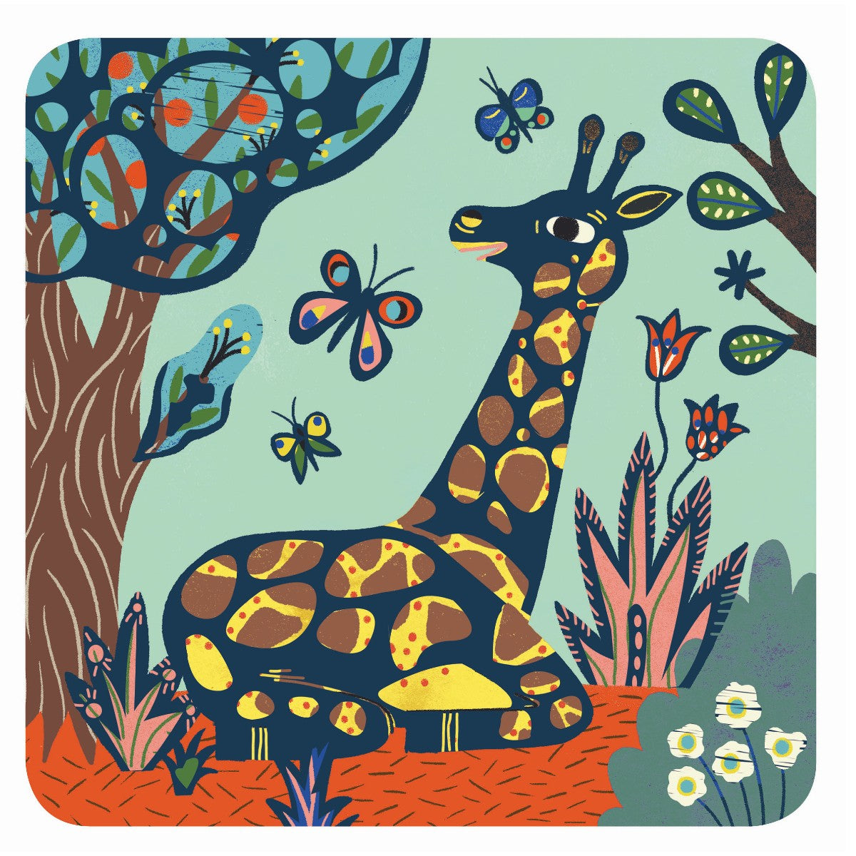 Djeco Scratch Cards for Little Ones, Big Animals