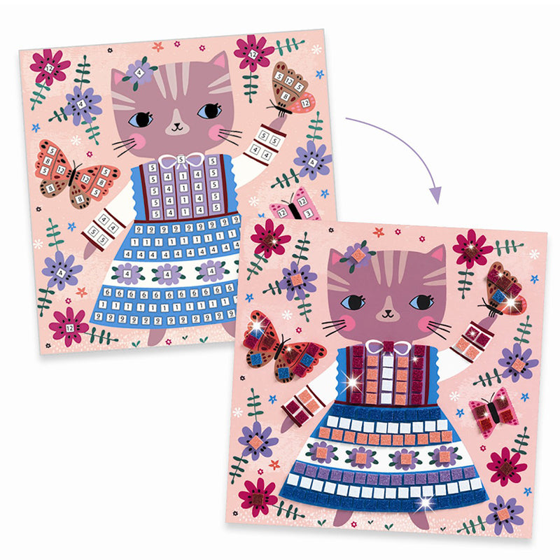 Djeco Creative Mosaic, Cute Animals