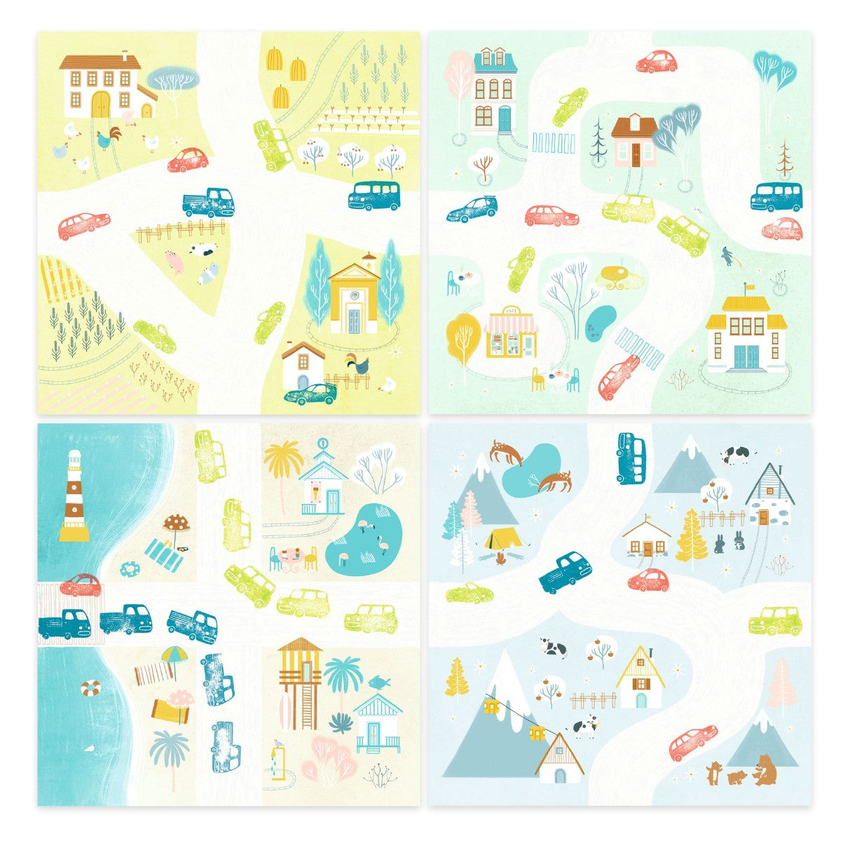 Djeco Creative Stamps, Traffic