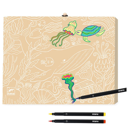 Djeco Suitcase with Felt-Tip Pens