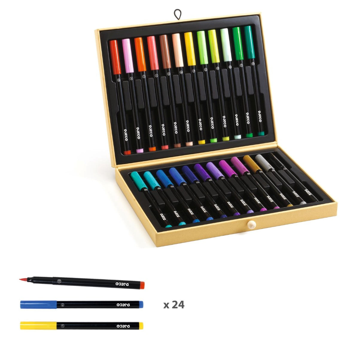 Djeco Suitcase with Felt-Tip Pens